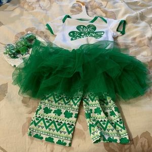 St Patrick day girls outfit